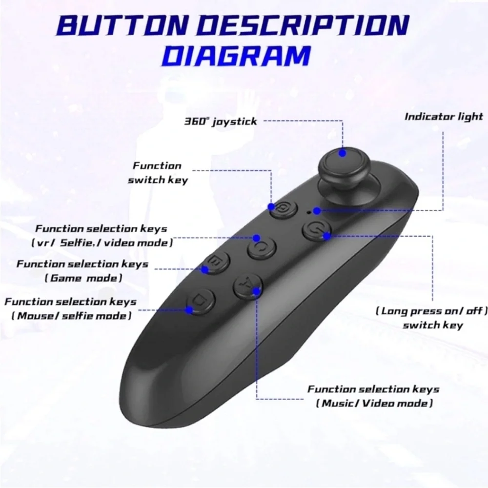 Xtreme VR Remote Control Bluetooth Remote NWT